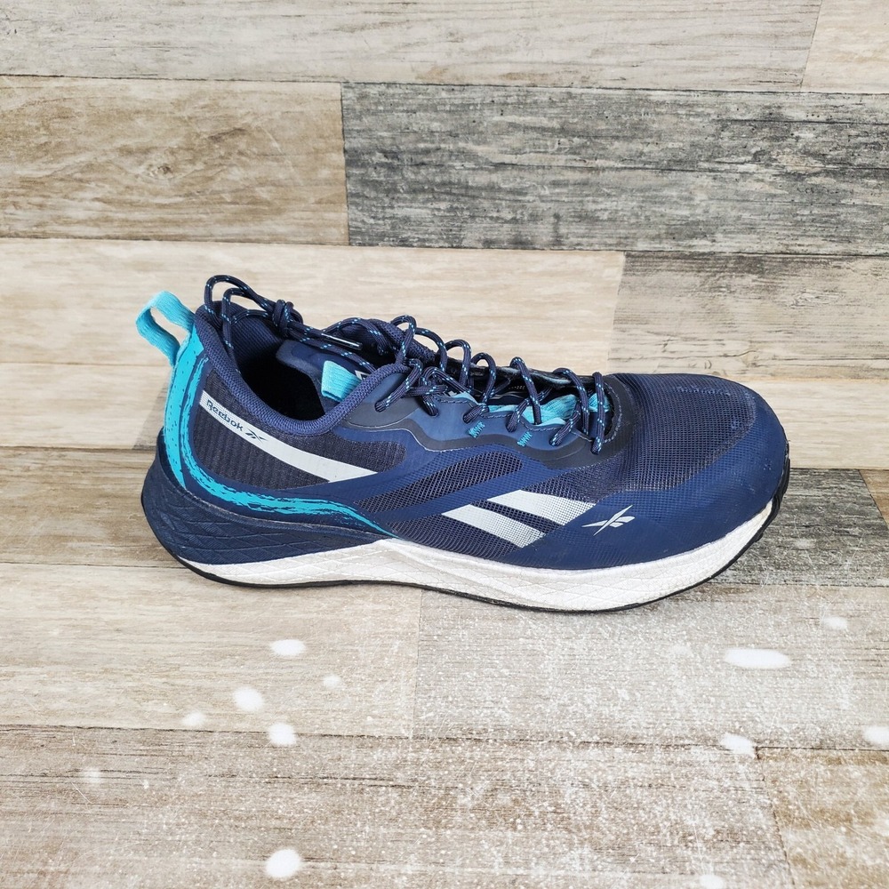 Reebok Floatride Energy 3 Adventure Mens Work Shoes Sz 8 W Navy Blue Sneakers